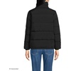 Lands’ End Women’s Wide Channel 600 Down Puffer Jacket(Black)