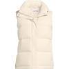 Lands’ End Women’s Wide Channel 600 Down Puffer Vest(Ivory Pearl)