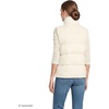 Lands’ End Women’s Wide Channel 600 Down Puffer Vest(Ivory Pearl)
