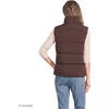 Lands’ End Women’s Wide Channel 600 Down Puffer Vest(Rich Coffee)