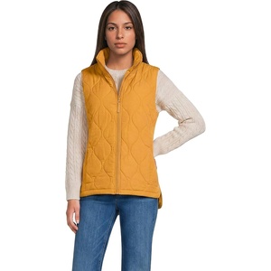 Lands’ End Women’s Quilted Puffer Vest(Vintage Amber)