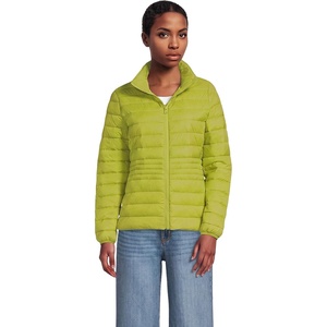 Lands’ End Women’s Wanderweight Ultralight Packable Down Jacket(Chartreuse)