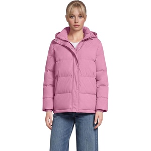Lands’ End Women’s Wide Channel 600 Down Puffer Jacket(Mauve Orchid)