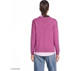 Lands’ End Women’s Drifter Jersey Crewneck Sweater(Soft Raspberry Heather)