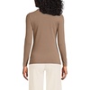 Women’s Plus Size Lightweight Jersey Skimming Long Sleeve Crew Neck T-shirt(Honey Beige)