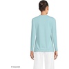 Women’s Plus Size Lightweight Jersey Skimming Long Sleeve Crew Neck T-shirt(Light Seagrass)