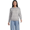 Gray Heather/Ivory Stripe