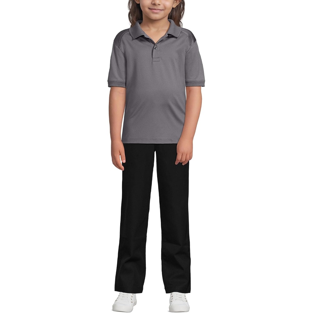 image:imageSchool Uniform Kids Short Sleeve Rapid Dry Polo ShirtArctic Gray