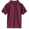 School Uniform Kids Short Sleeve Rapid Dry Polo Shirt(Burgundy)