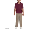 School Uniform Kids Short Sleeve Rapid Dry Polo Shirt(Burgundy)