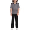 School Uniform Kids Short Sleeve Rapid Dry Polo Shirt(Arctic Gray)