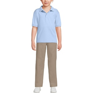 School Uniform Kids Short Sleeve Rapid Dry Polo Shirt(Blue)