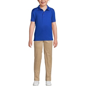 School Uniform Kids Short Sleeve Rapid Dry Polo Shirt(Cobalt)