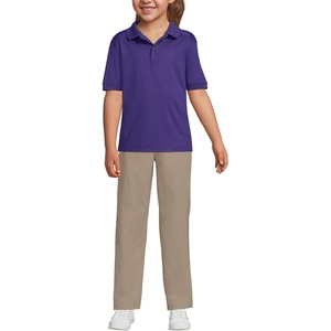 School Uniform Kids Short Sleeve Rapid Dry Polo Shirt(Deep Purple)