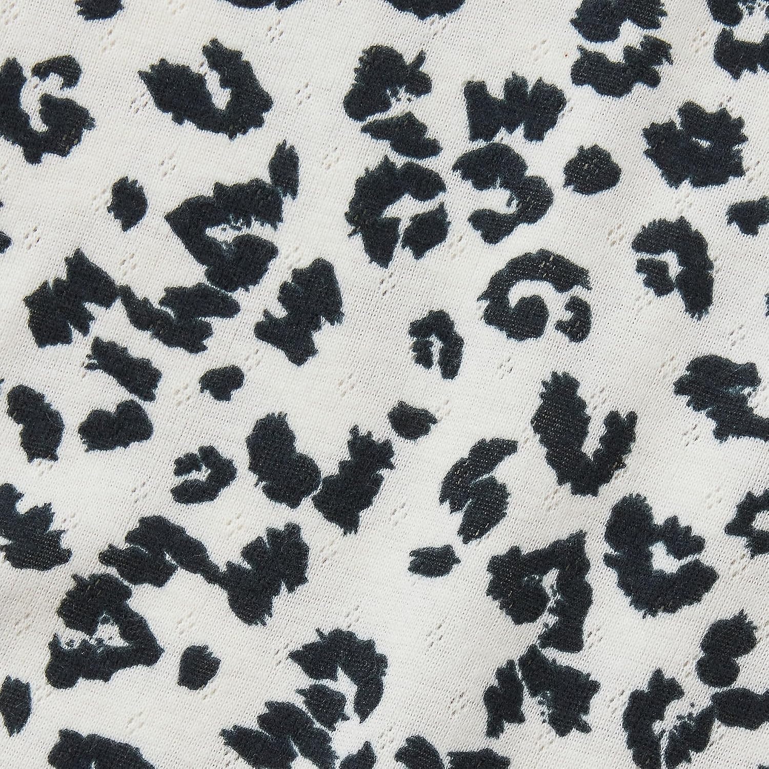 image:imageLands End Girls Long Sleeve Pointelle Knit ShirtCheetahPutty