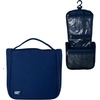 Lands’ End Small Hanging Toiletry Bag for Travel, Canvas Hanging Dopp Kit Hygiene Bag (Navy)(Navy)