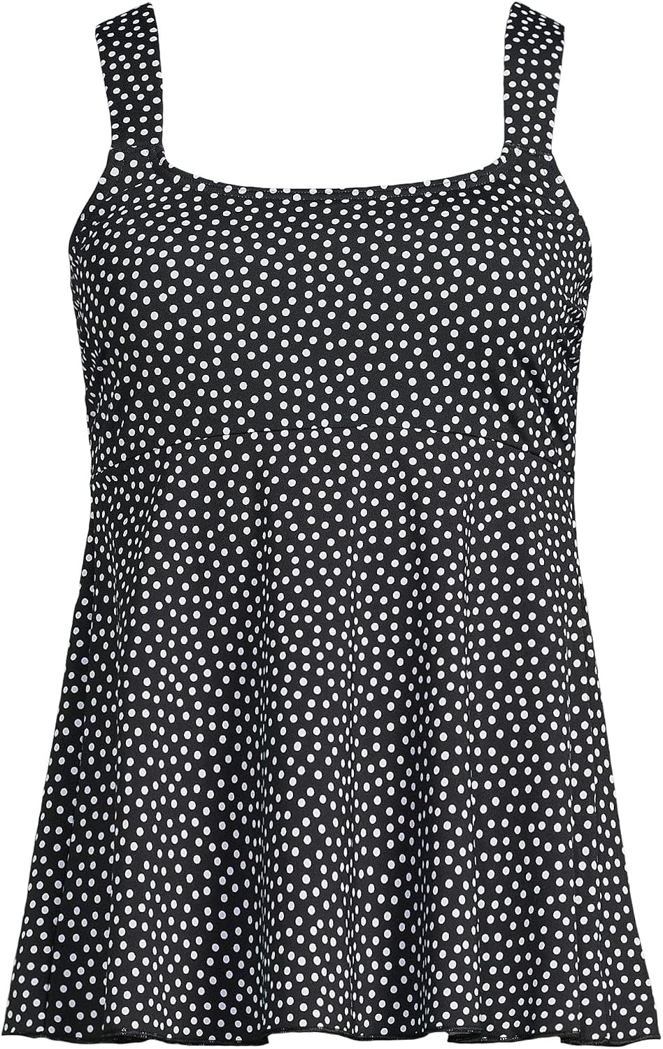 image:imageLands End Womens Flutter Tankini TopBlack Mini Dot