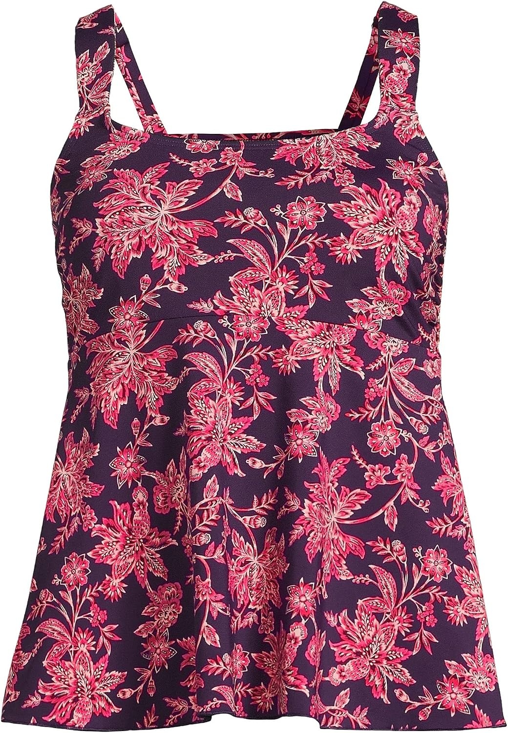 image:imageLands End Womens Flutter Tankini TopBlackberryStrawberry Jacobean