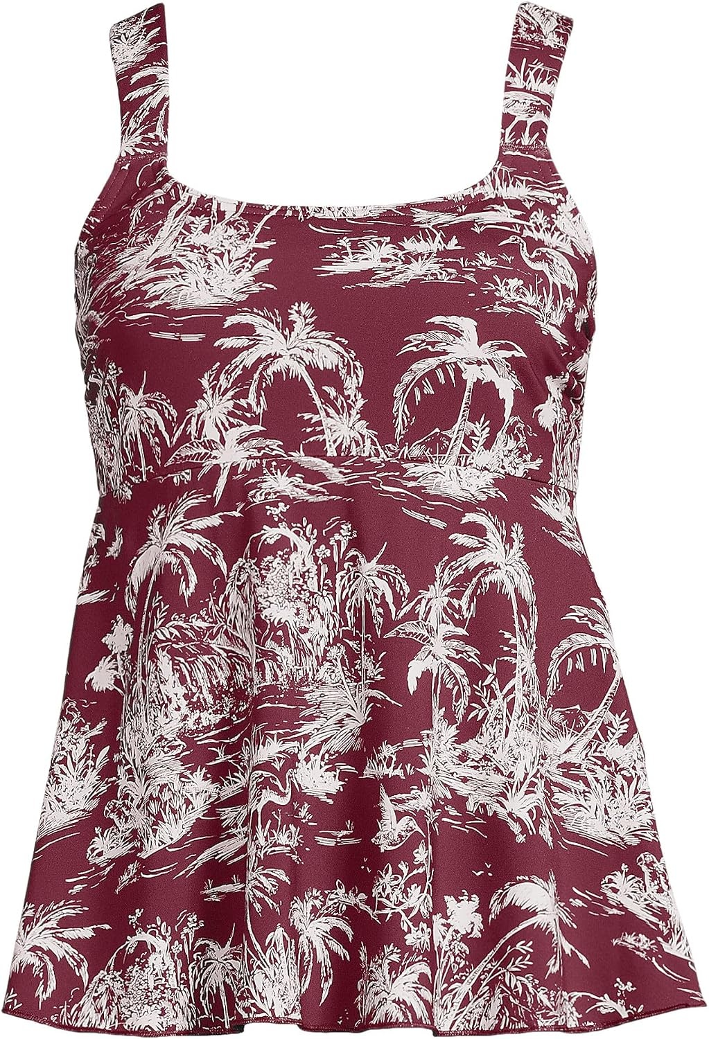 image:imageLands End Womens Flutter Tankini TopBurgundy Island Scenic