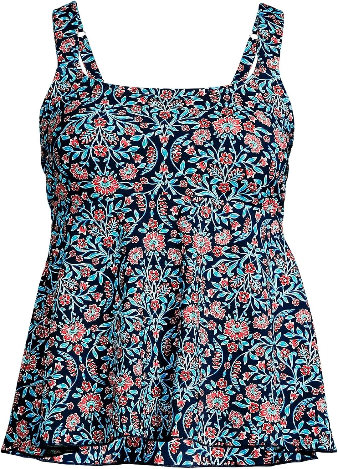 image:imageLands End Womens Flutter Tankini TopDeep Sea Navy Adorn Floral