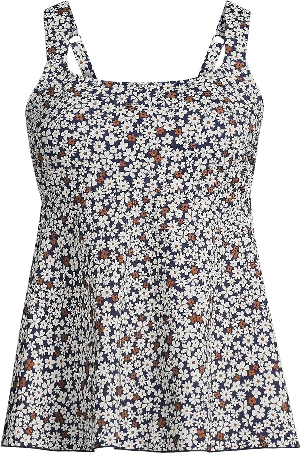 image:imageLands End Womens Flutter Tankini TopDeep Sea Navy Ditsy Floral