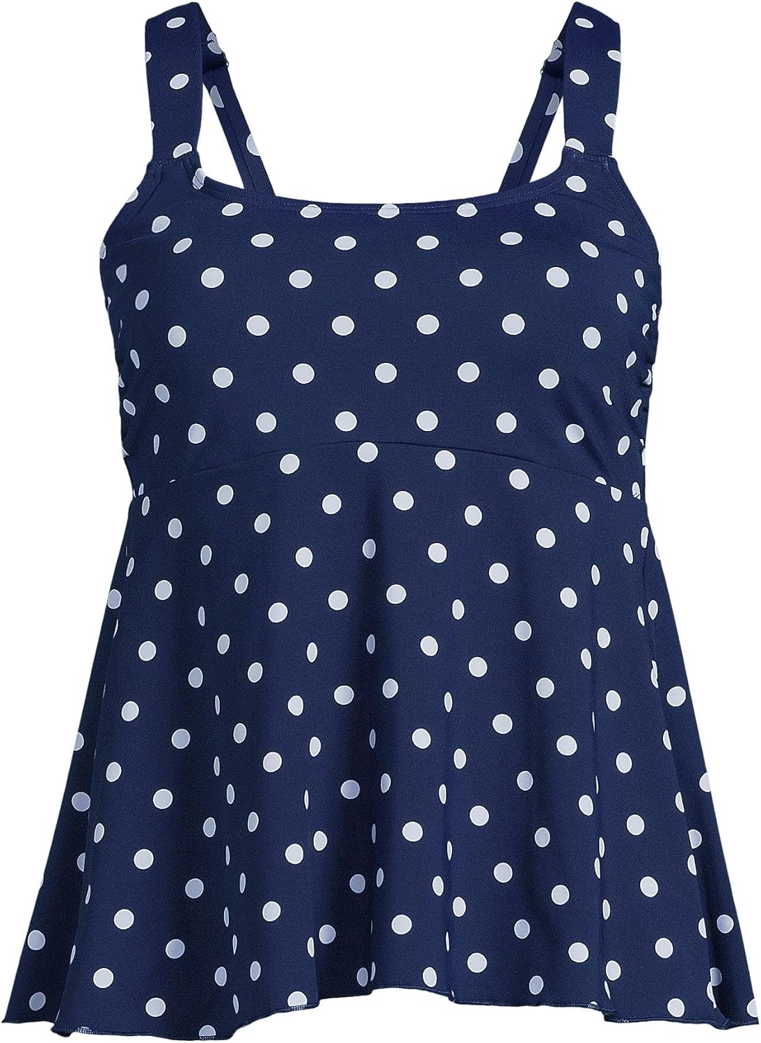 image:imageLands End Womens Flutter Tankini TopDeep Sea Polka Dot