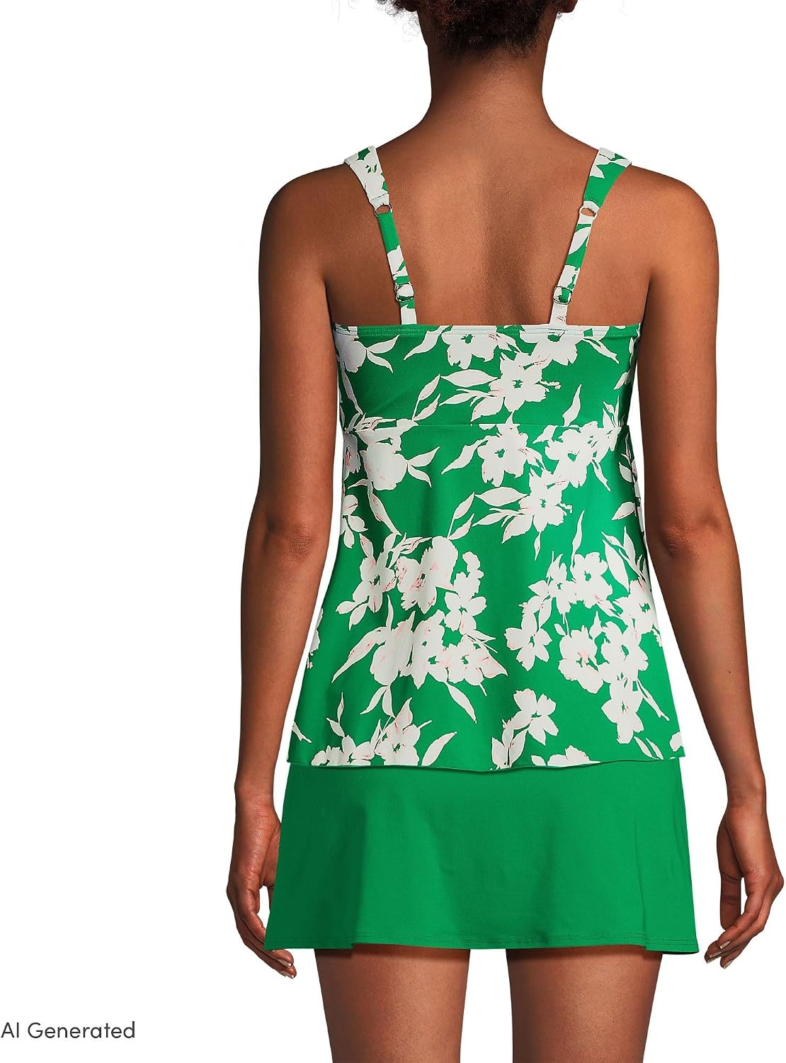 image:imageLands End Womens Flutter Tankini TopFresh Grass Painted Flower