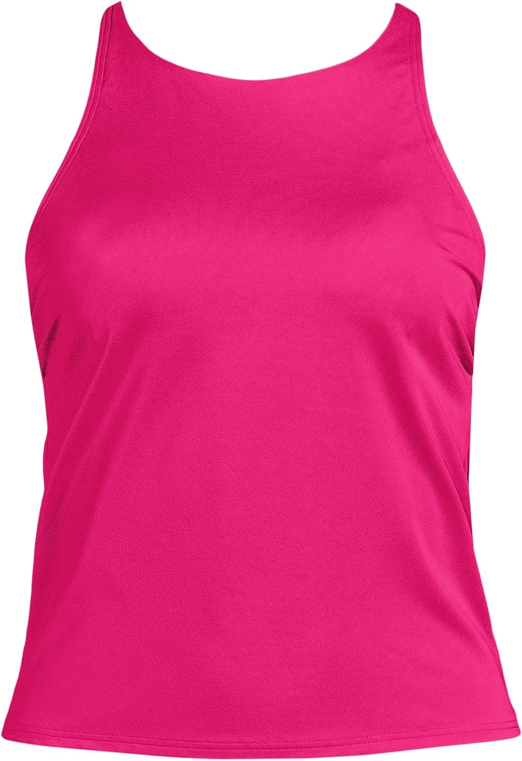 image:imageWomens Tugless High Neck Strappy Back Tankini Swimsuit TopRiviera Rose
