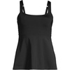Lands’ End Women’s Flutter Tankini Top(Black)