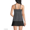 Lands’ End Women’s Flutter Tankini Top(Black Mini Dot)