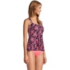 Lands’ End Women’s Flutter Tankini Top(Blackberry/Strawberry Jacobean)