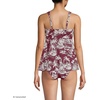 Lands’ End Women’s Flutter Tankini Top(Burgundy Island Scenic)