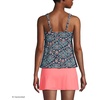 Lands’ End Women’s Flutter Tankini Top(Deep Sea Navy Adorn Floral)