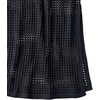 Women’s Cotton Open Knit Maxi Swim Cover-up Skirt(Black)