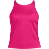 Women’s Tugless High Neck Strappy Back Tankini Swimsuit Top(Riviera Rose)