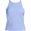 Women’s Tugless High Neck Strappy Back Tankini Swimsuit Top(Soft Cloud Blue)