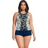 White/Navy Blooms