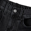 Girls Denim Cargo Wide Leg Jeans(Black Fade)