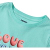 Lands’ End Girls Graphic Tee(Positive Words/Mint)
