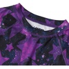 Lands’ End Girls Thermal Base Layer Long Underwear Thermaskin Crew Neck Shirt(Stars/Bright Purple)