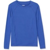 Lands’ End Girls Thermal Base Layer Long Underwear Thermaskin Crew Neck Shirt(Dazzling Blue)