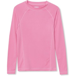 Lands’ End Girls Thermal Base Layer Long Underwear Thermaskin Crew Neck Shirt(Fuchsia Pink)