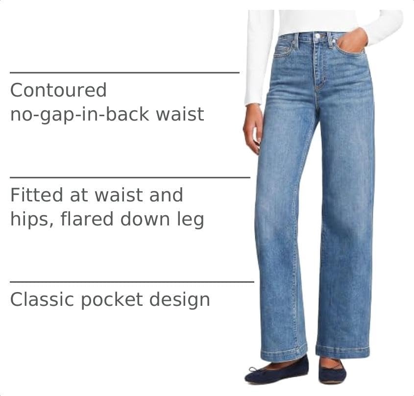 image:imageWomens Tencel Fiber High Rise Wide Leg PantsBeau Blue