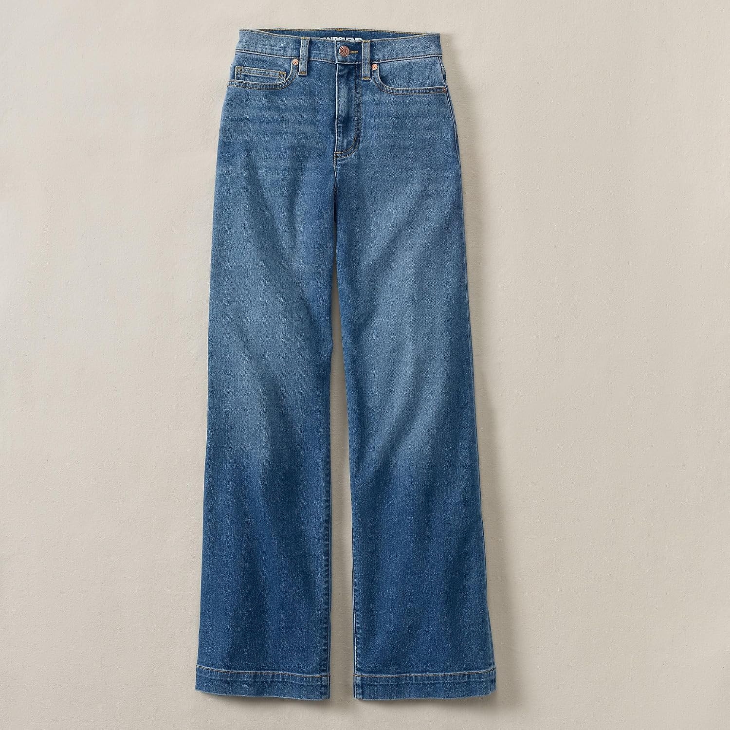 image:imageWomens Tencel Fiber High Rise Wide Leg PantsIndigo Tide Blue