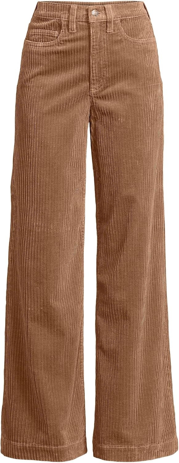 image:imageWomens Tencel Fiber High Rise Wide Leg PantsMaple Toffee