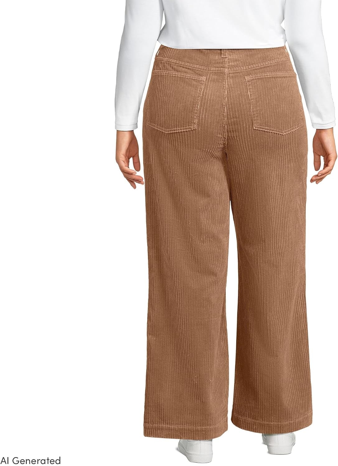 image:imageWomens Tencel Fiber High Rise Wide Leg PantsMaple Toffee