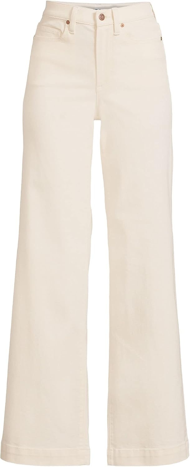 image:imageWomens Tencel Fiber High Rise Wide Leg PantsNatural