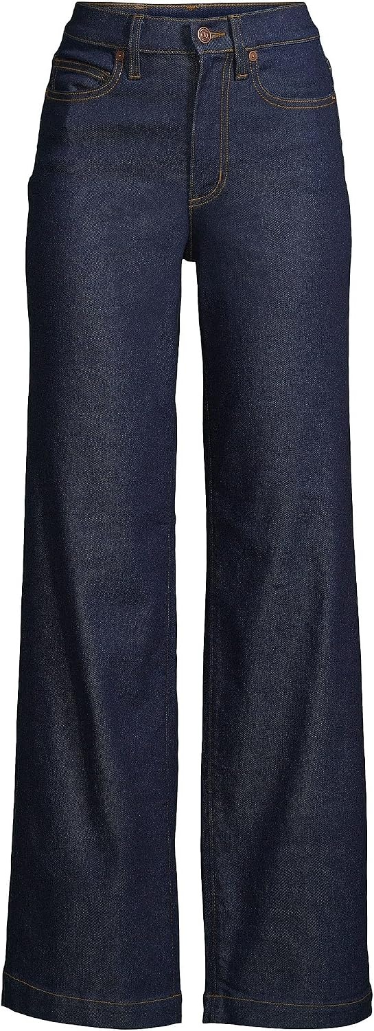 image:imageWomens Tencel Fiber High Rise Wide Leg PantsRiver Rinse