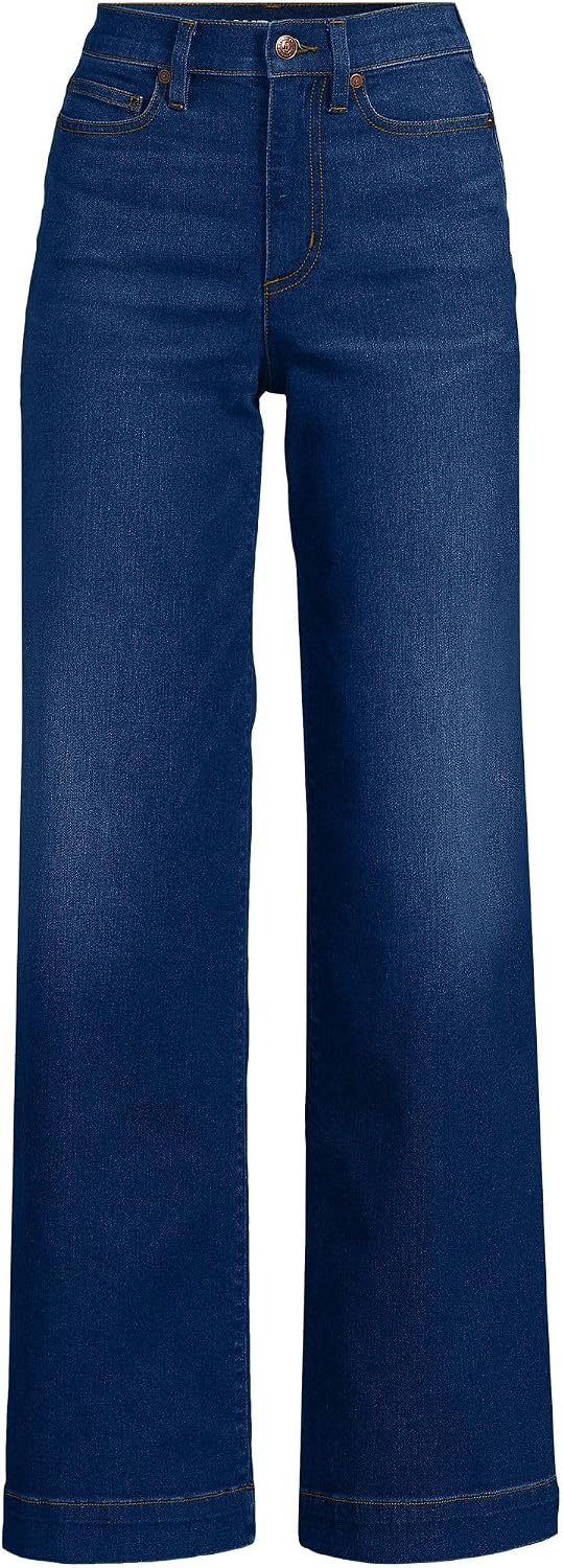 image:imageWomens Tencel Fiber High Rise Wide Leg PantsRoyal Indigo