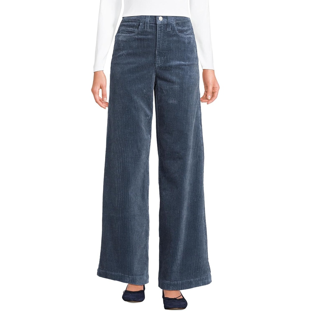 image:imageWomens Tencel Fiber High Rise Wide Leg PantsDusty Indigo
